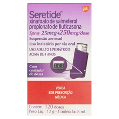 SERETIDE SPRAY 25/50MCG (FUNCIONAL)(ER)