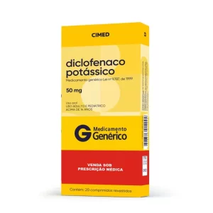DICLOFENACO POTASSICO 50MG C/20 (GERAL)