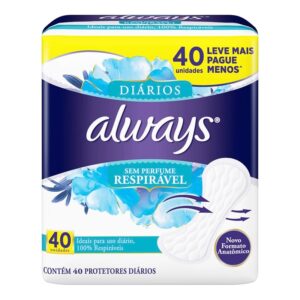 ALWAYS PROT DIARIO RESPIRAVEL 40UN