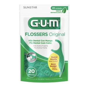 GUM FIO DENT FLOSSER 20UN ORIGINAL MENTA