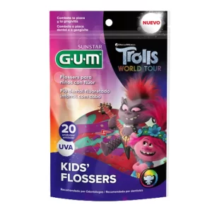 GUM FLOSSER TROLLS INFANTIL 20 UNID