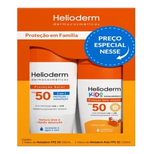 HELIODERM KIT FPS50 200ML + KIDS FPS50 120ML