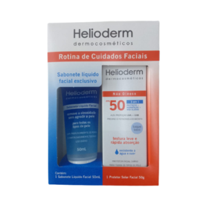 HELIODERM KIT FACIAL FPS50 50G + SABONETE LIQUIDO 50ML