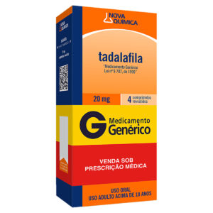 TADALAFILA 20MG C/4 COMP