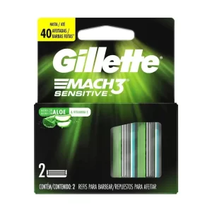 GILLETTE CARGA MACH3 SENSITIVE 2UN