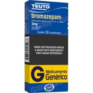 BROMAZEPAM 3MG C/30 (RECEITA)
