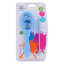 LOLLY KIT ESC/PENT AZUL COM DESENHO C7050-01